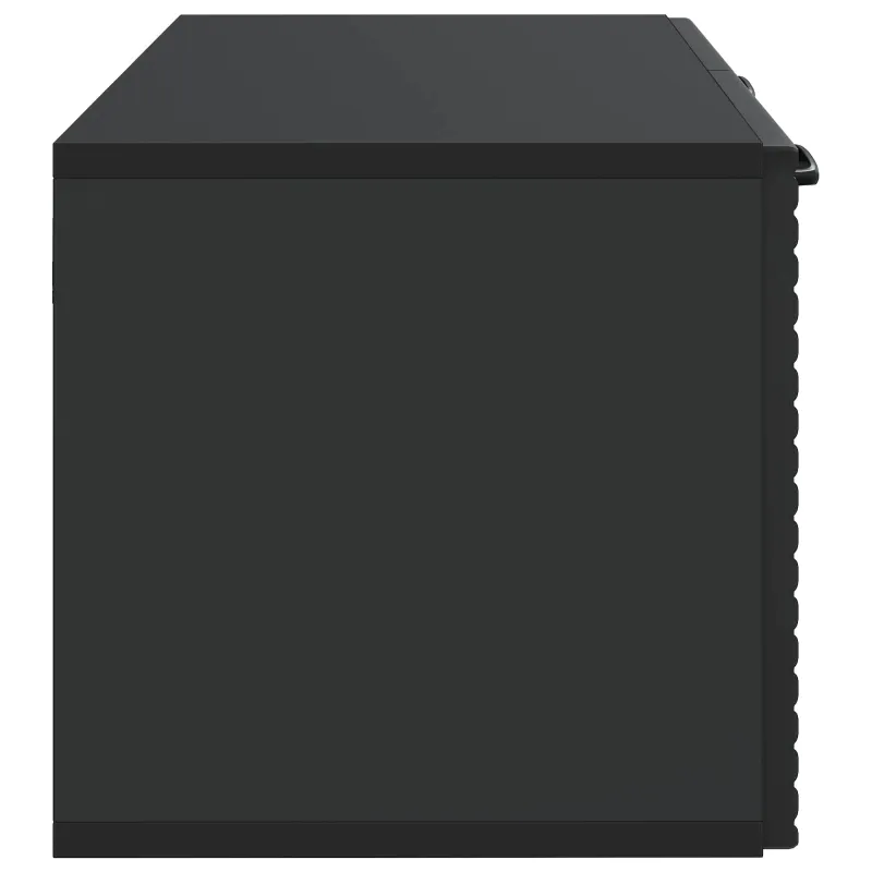 Sieninė TV spintelė Juoda 59,5 x 31 x 30 cm Apdirbta mediena
