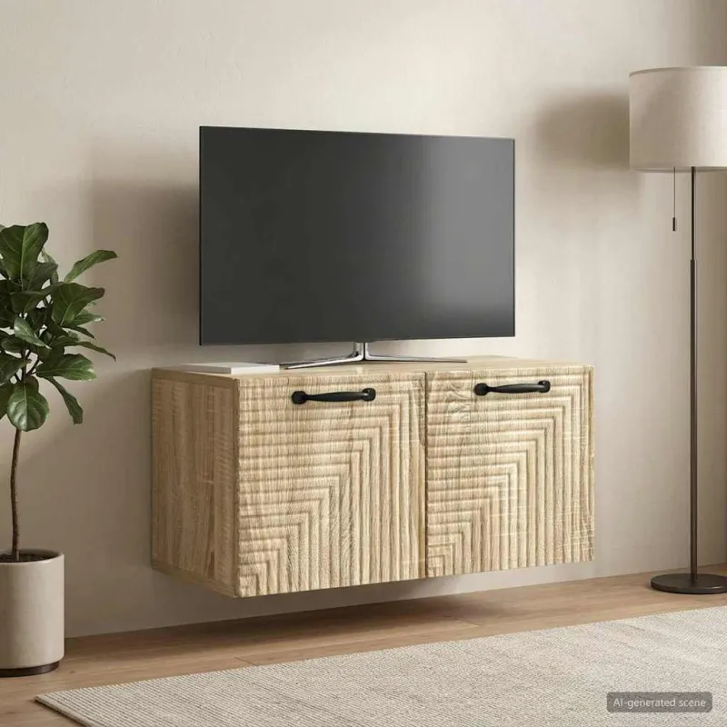 Sieninė TV spintelė Sonoma ąžuolas 59,5 x 31 x 30 cm