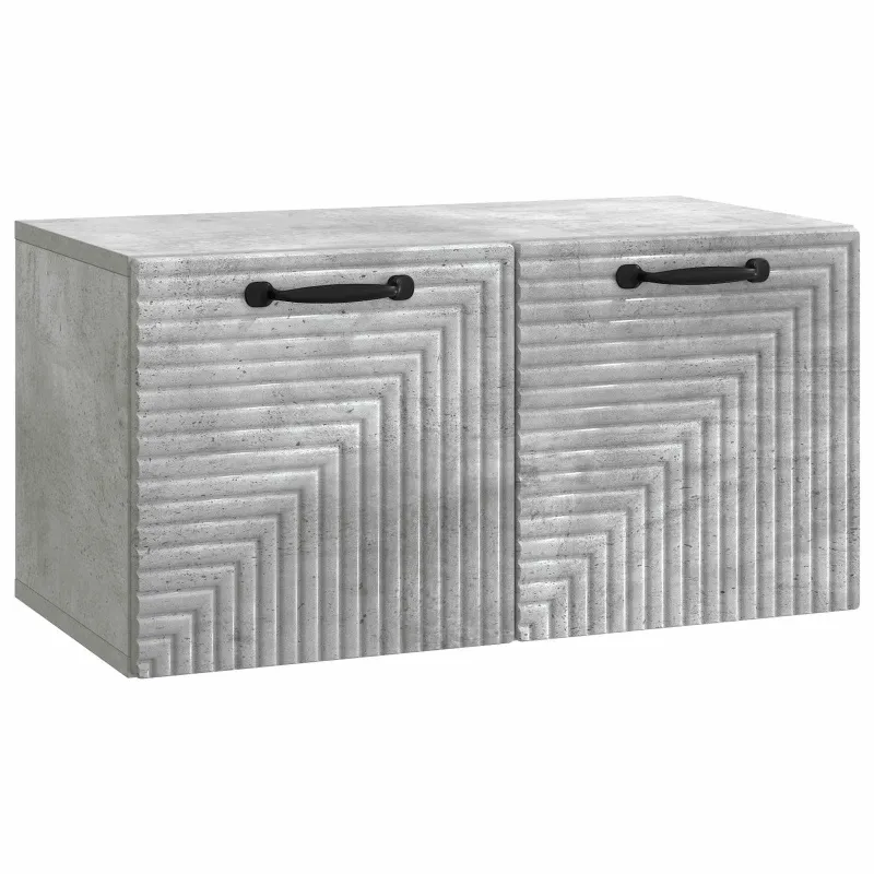 Sieninė TV spintelė Betono pilka 59,5 x 31 x 30 cm