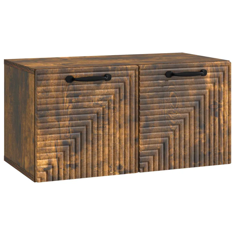 Sieninė TV spintelė Dūminio ąžuolo 59,5 x 31 x 30 cm