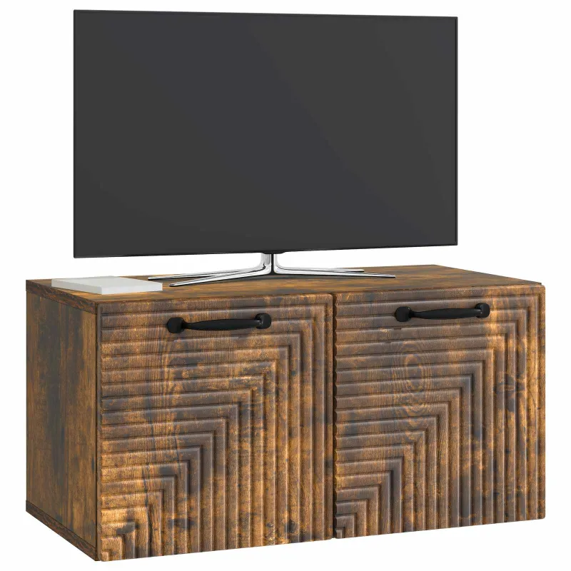 Sieninė TV spintelė Dūminio ąžuolo 59,5 x 31 x 30 cm