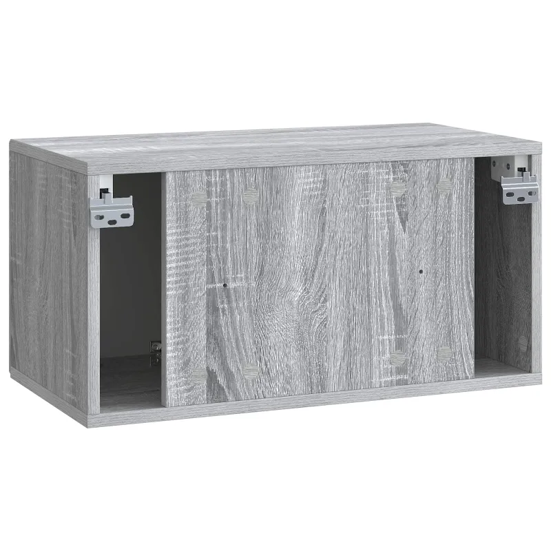 Sieninė TV spintelė Pilka sonoma ąžuolo 59,5 x 31 x 30 cm