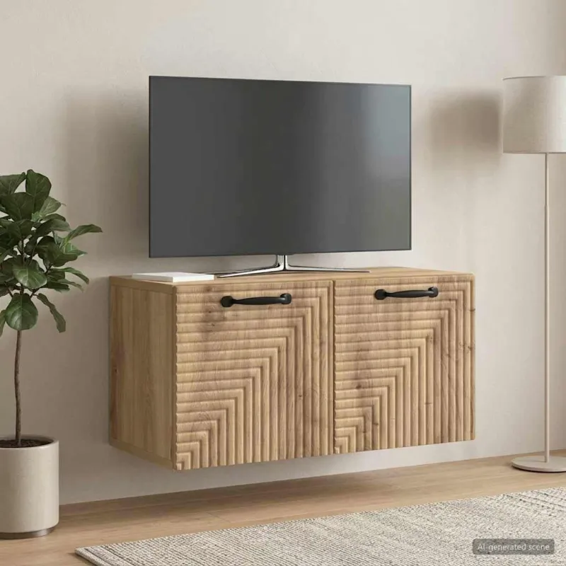 Sieninė TV spintelė Artisano ąžuolo 59,5 x 31 x 30 cm