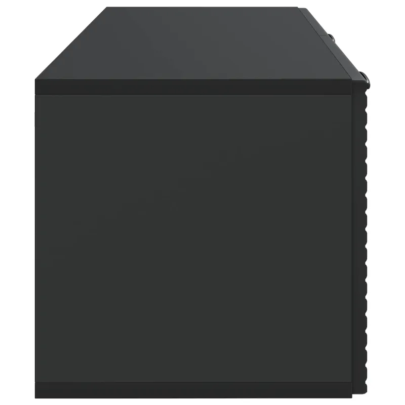 Sieninė TV spintelė Juoda 78,5 x 31 x 30 cm Apdirbta mediena