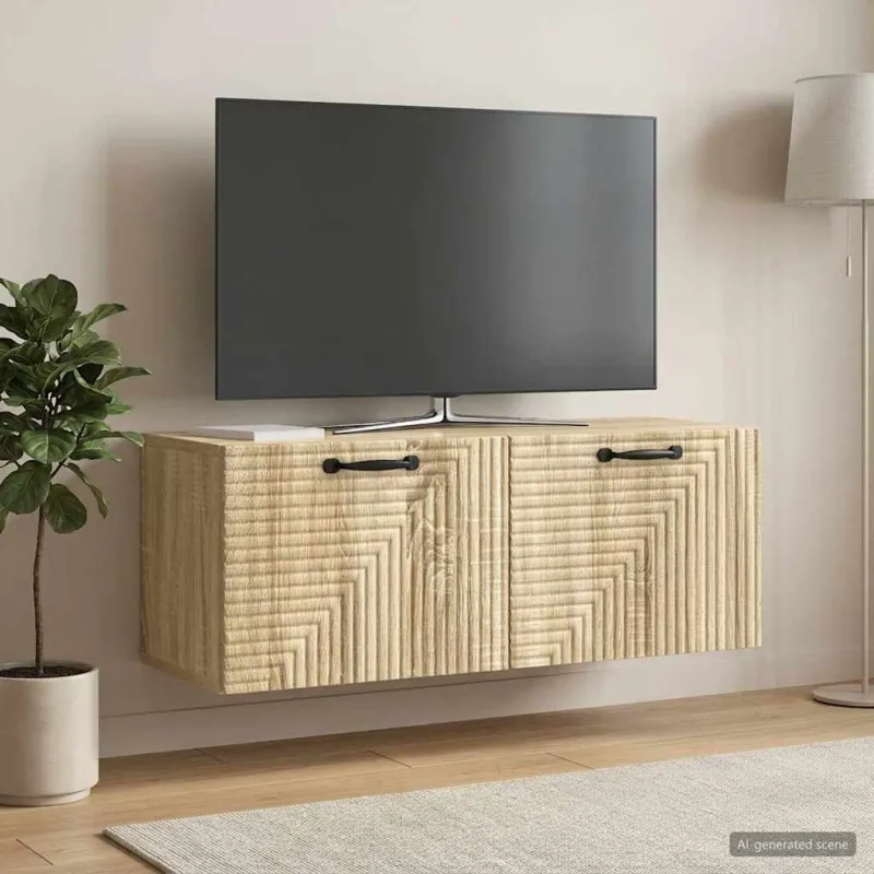 Sieninė TV spintelė Sonoma ąžuolas 78,5 x 31 x 30 cm