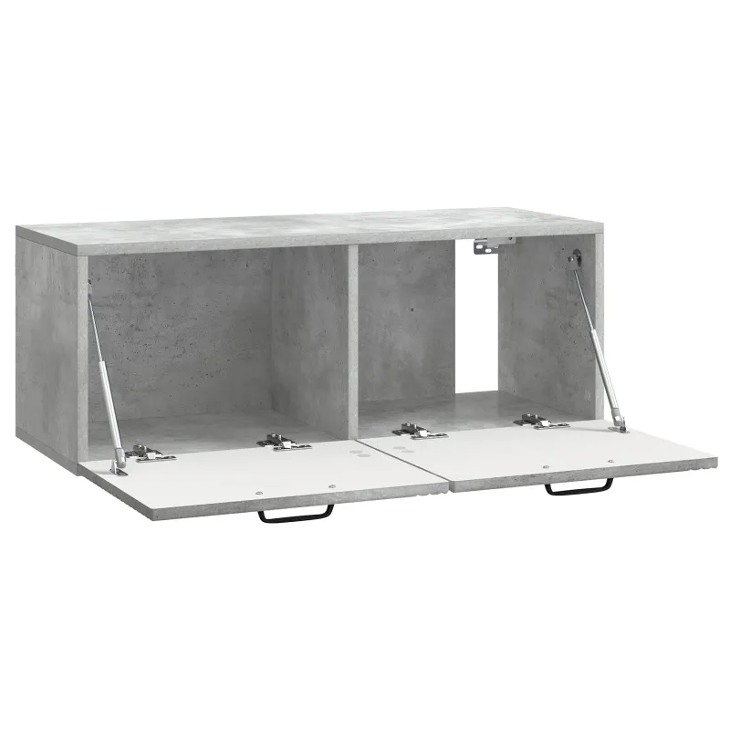 Sieninė TV spintelė Betono pilka 78,5 x 31 x 30 cm
