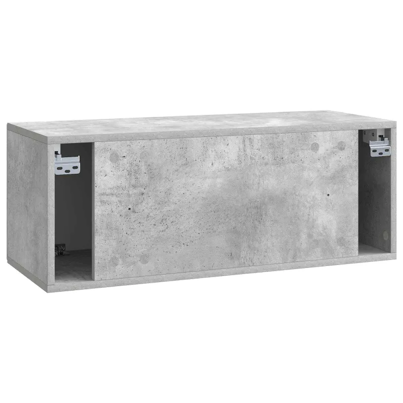 Sieninė TV spintelė Betono pilka 78,5 x 31 x 30 cm