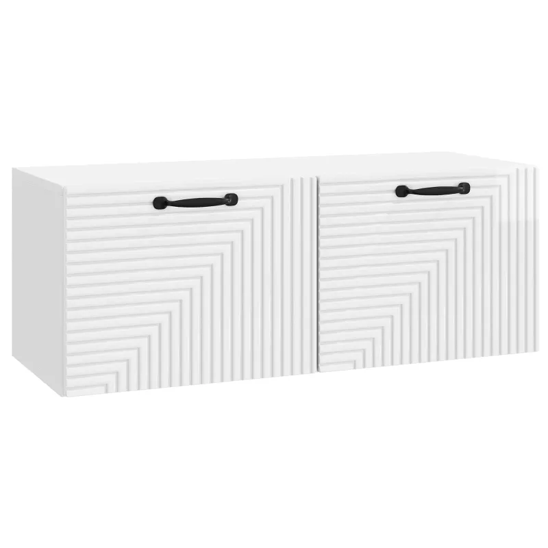 Sieninė TV spintelė Itin blizgi balta 78,5 x 31 x 30 cm