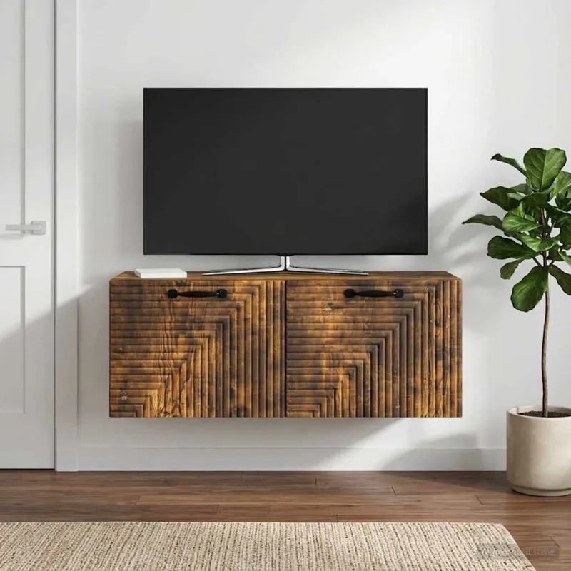 Sieninė TV spintelė Dūminio ąžuolo 78,5 x 31 x 30 cm