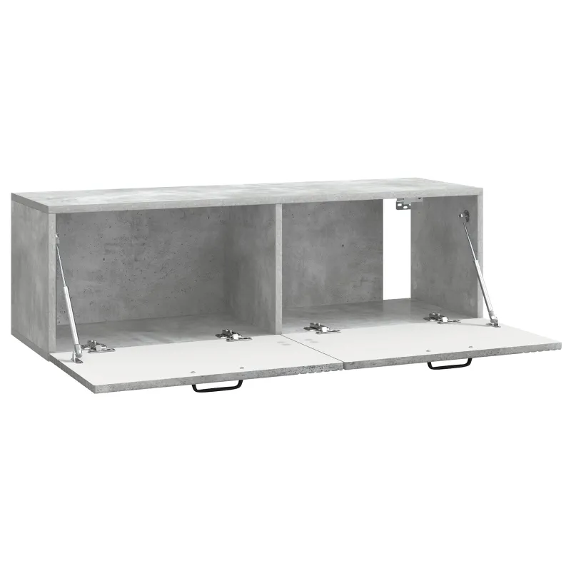 Sieninė TV spintelė Betono pilka 98 x 31 x 30 cm