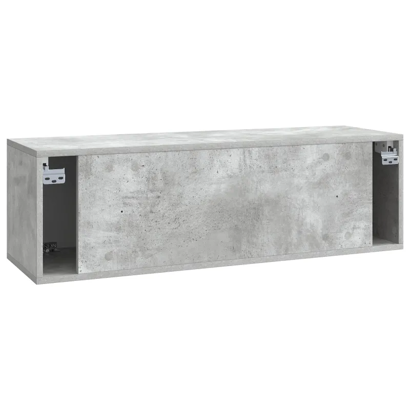 Sieninė TV spintelė Betono pilka 98 x 31 x 30 cm