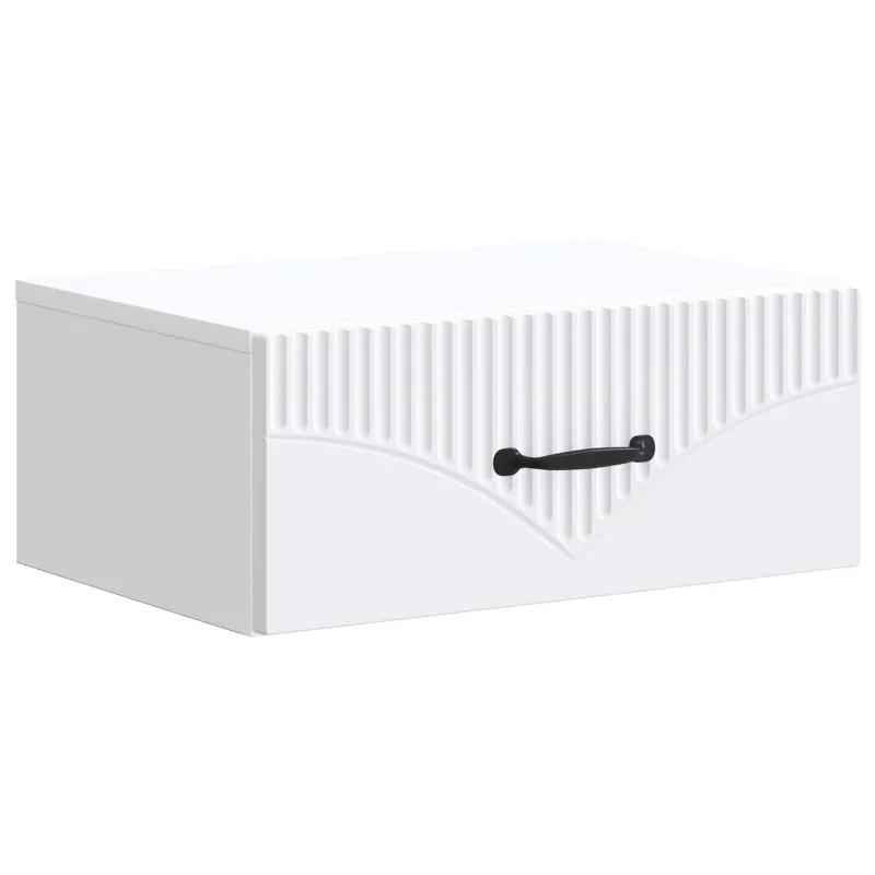 Sieninis naktinis staliukas 2 pcs Balta 49 x 34,5 x 20 cm