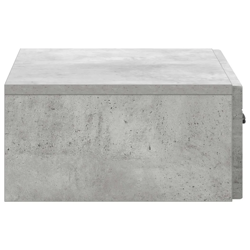 Sieninis šoninis staliukas Betono pilka 59 x 34,5 x 17 cm