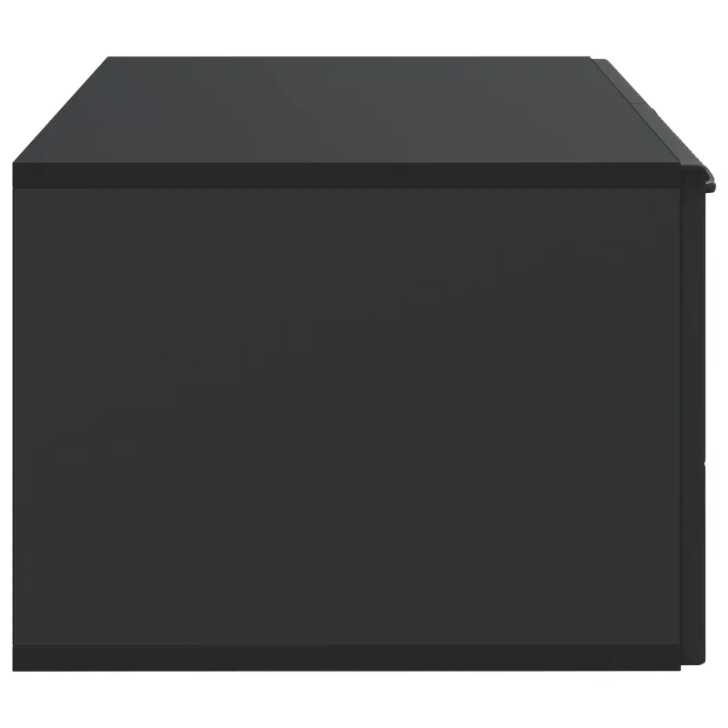 Sieninė TV spintelė Juoda 59,5 x 41 x 30 cm Apdirbta mediena