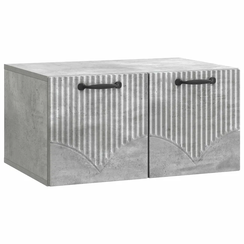 Sieninė TV spintelė Betono pilka 59,5 x 41 x 30 cm