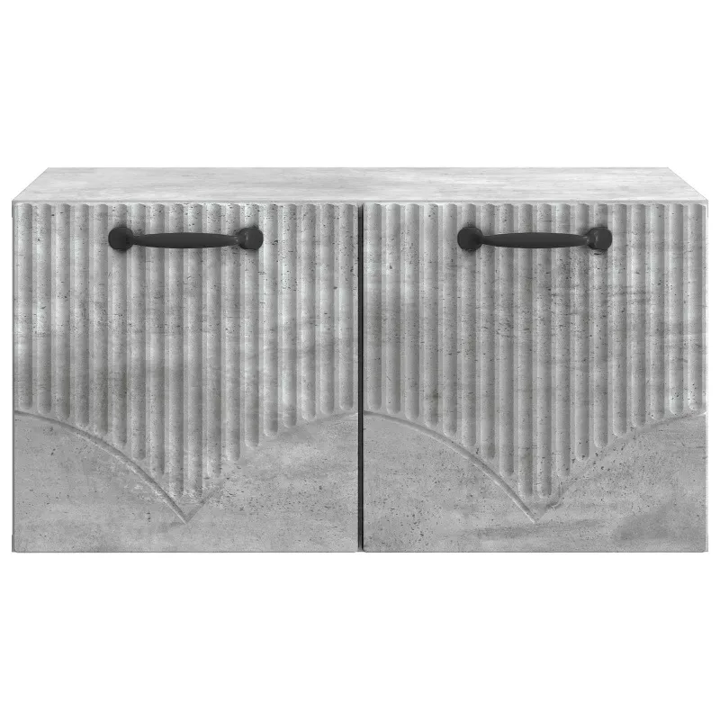 Sieninė TV spintelė Betono pilka 59,5 x 41 x 30 cm