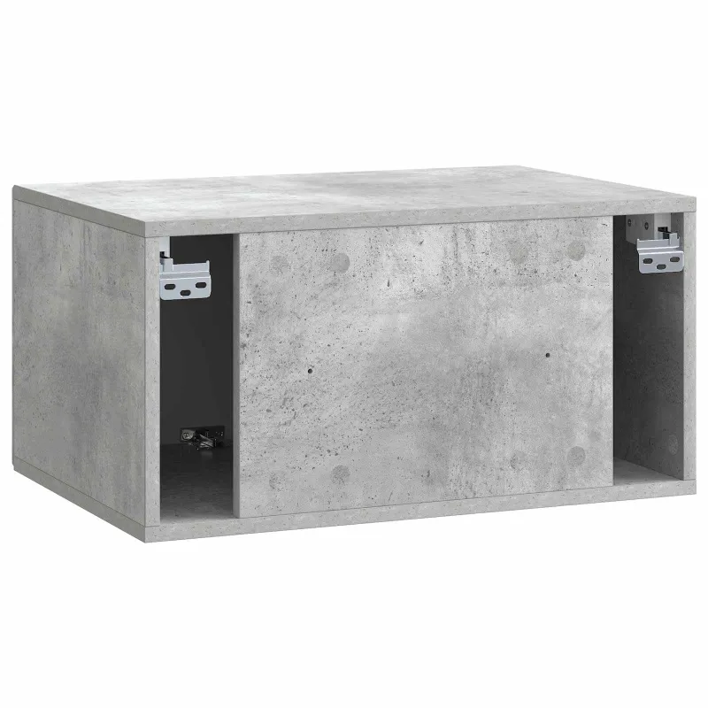 Sieninė TV spintelė Betono pilka 59,5 x 41 x 30 cm