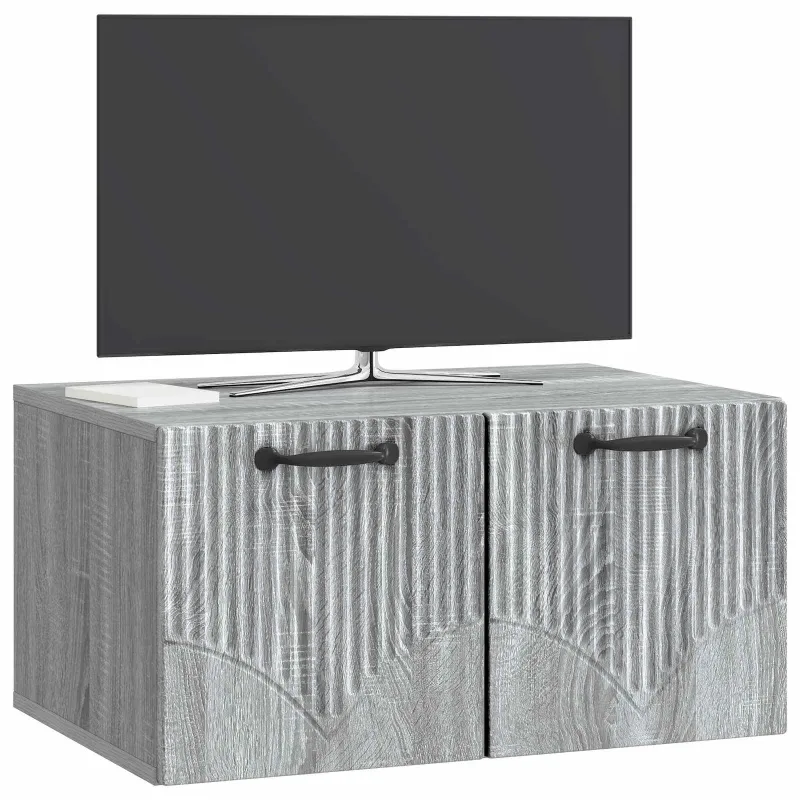 Sieninė TV spintelė Pilka sonoma ąžuolo 59,5 x 41 x 30 cm