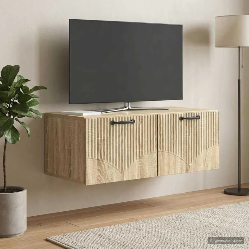 Sieninė TV spintelė Sonoma ąžuolas 78,5 x 41 x 30 cm
