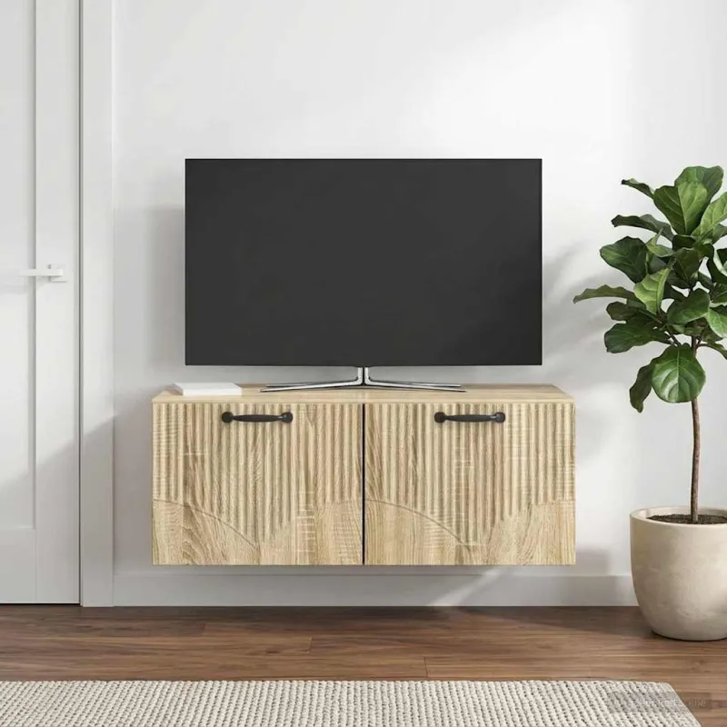 Sieninė TV spintelė Sonoma ąžuolas 78,5 x 41 x 30 cm