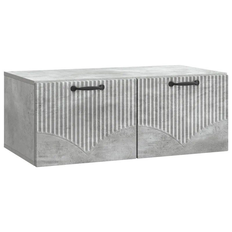 Sieninė TV spintelė Betono pilka 78,5 x 41 x 30 cm