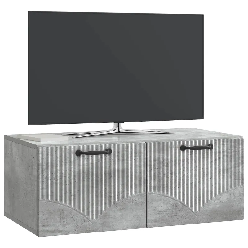 Sieninė TV spintelė Betono pilka 78,5 x 41 x 30 cm