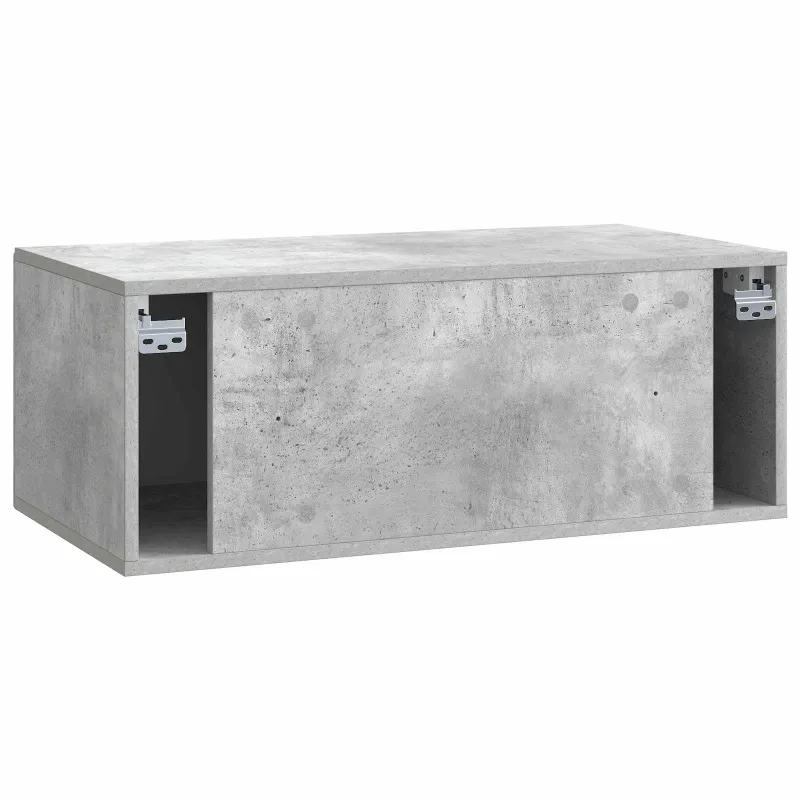 Sieninė TV spintelė Betono pilka 78,5 x 41 x 30 cm
