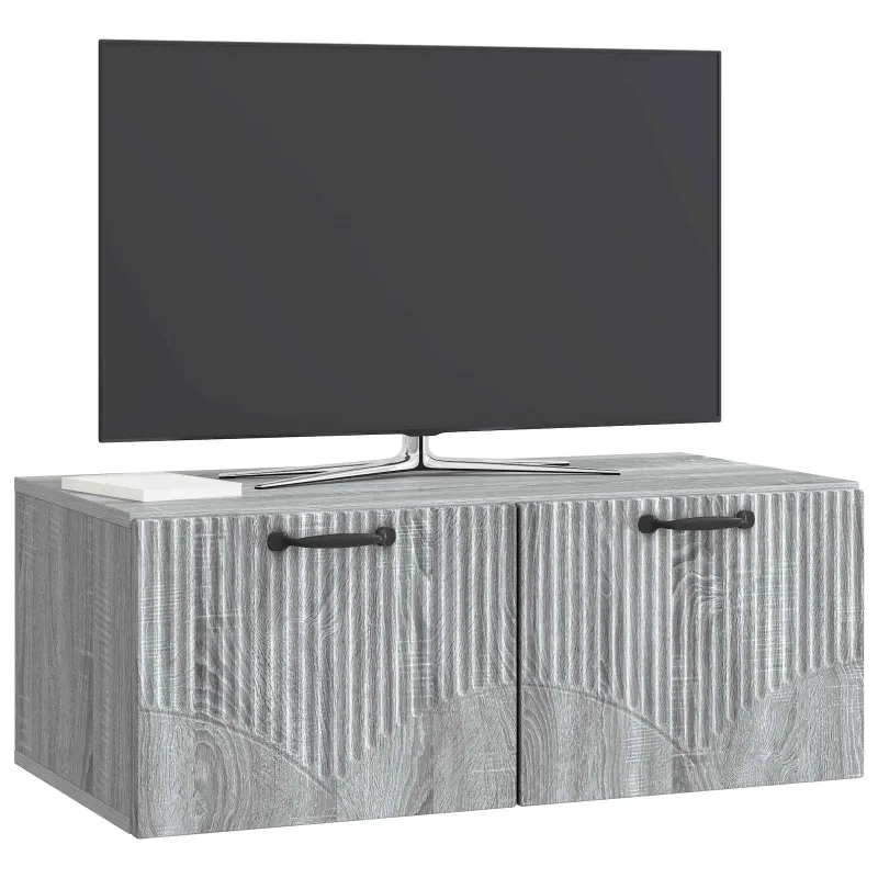 Sieninė TV spintelė Pilka sonoma ąžuolo 78,5 x 41 x 30 cm