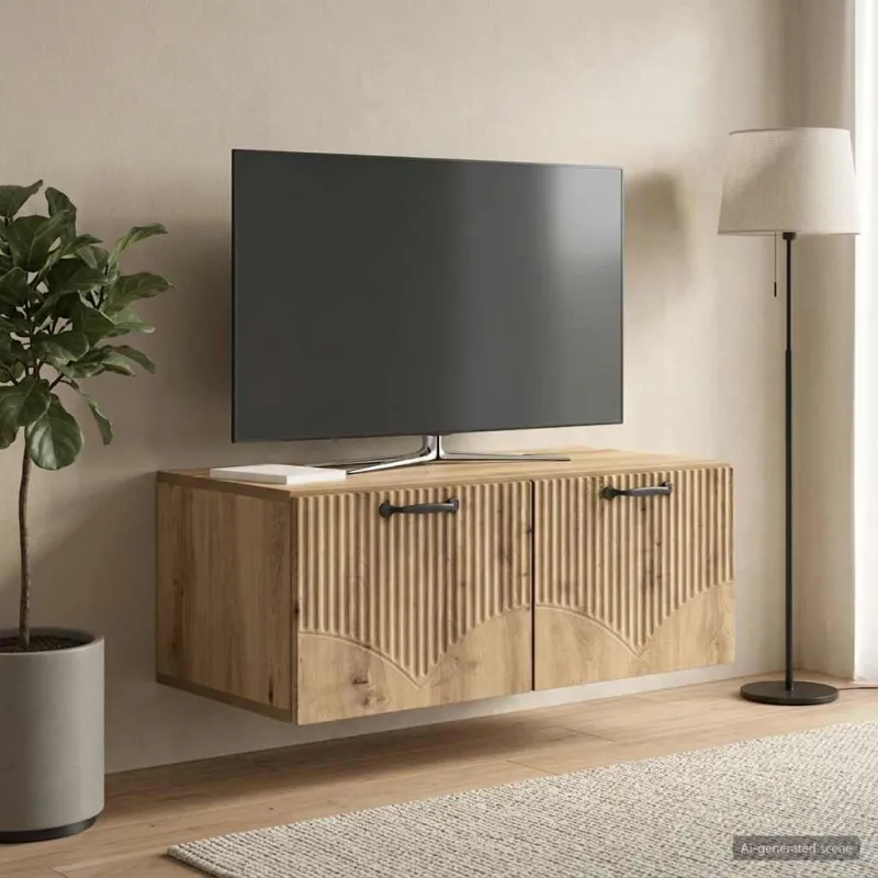Sieninė TV spintelė Artisano ąžuolo 78,5 x 41 x 30 cm