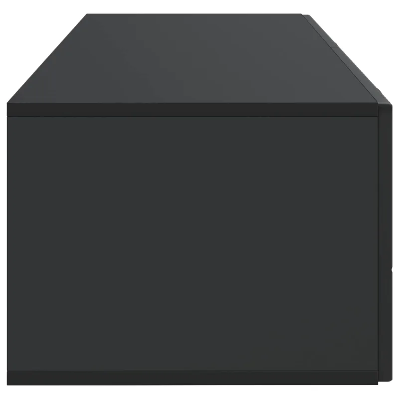 Sieninė TV spintelė Juoda 98 x 41 x 30 cm Apdirbta mediena