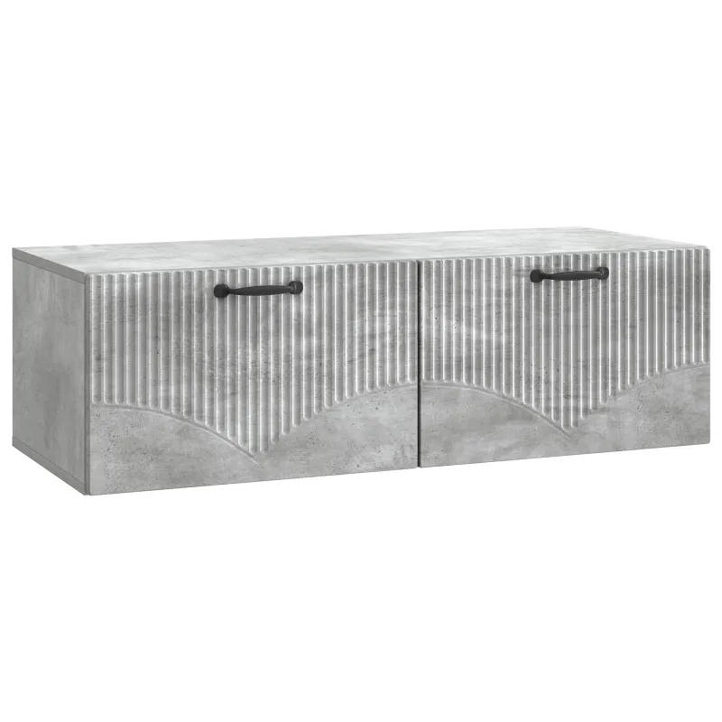 Sieninė TV spintelė Betono pilka 98 x 41 x 30 cm