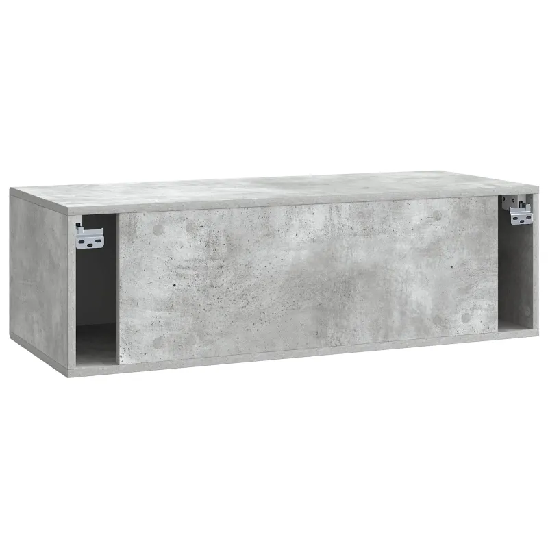 Sieninė TV spintelė Betono pilka 98 x 41 x 30 cm