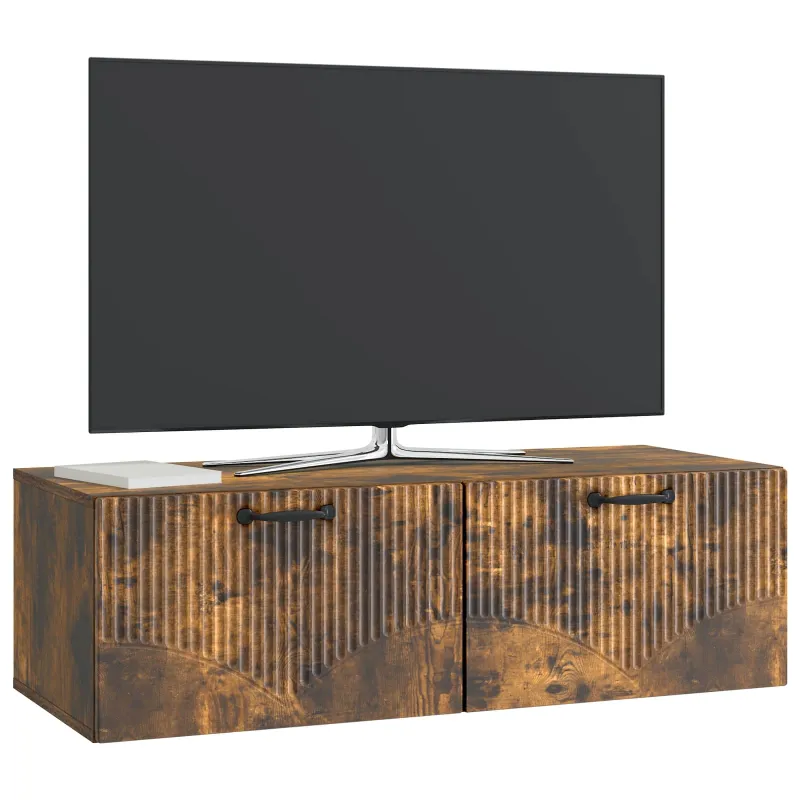 Sieninė TV spintelė Dūminio ąžuolo 98 x 41 x 30 cm