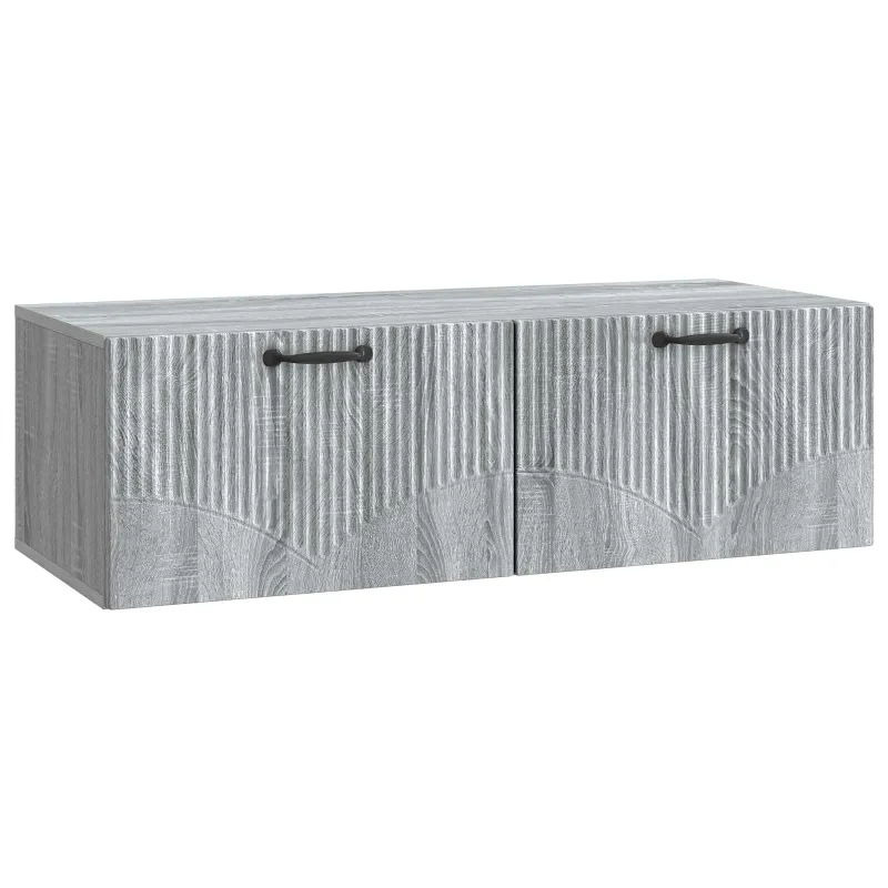Sieninė TV spintelė Pilka sonoma ąžuolo 98 x 41 x 30 cm