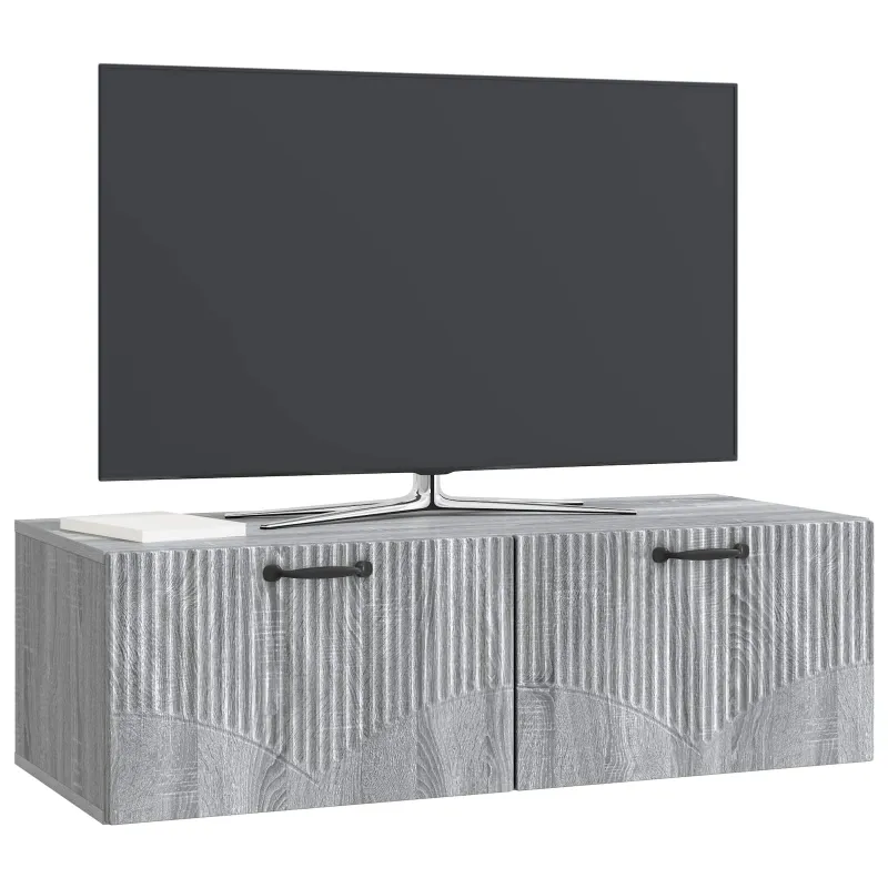 Sieninė TV spintelė Pilka sonoma ąžuolo 98 x 41 x 30 cm