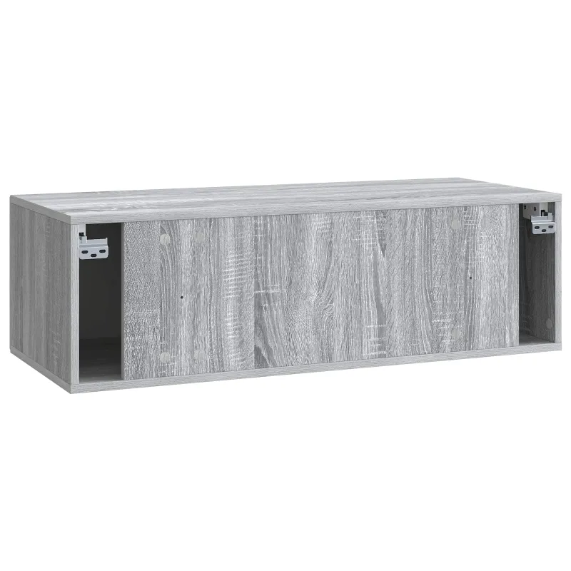 Sieninė TV spintelė Pilka sonoma ąžuolo 98 x 41 x 30 cm