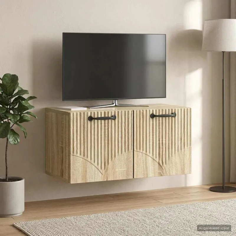 Sieninė TV spintelė Sonoma ąžuolas 59,5 x 31 x 30 cm