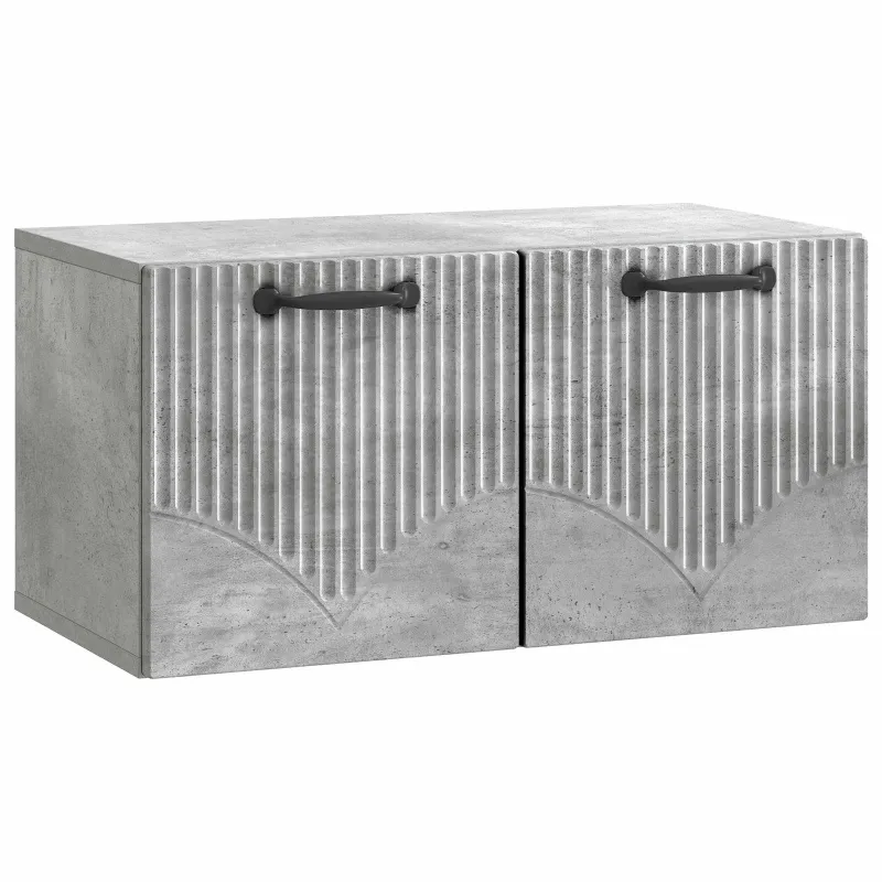 Sieninė TV spintelė Betono pilka 59,5 x 31 x 30 cm