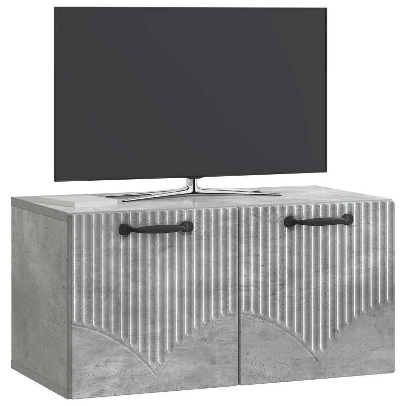 Sieninė TV spintelė Betono pilka 59,5 x 31 x 30 cm