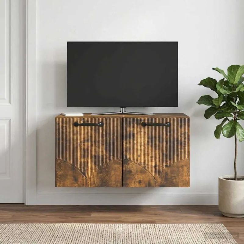 Sieninė TV spintelė Dūminio ąžuolo 59,5 x 31 x 30 cm