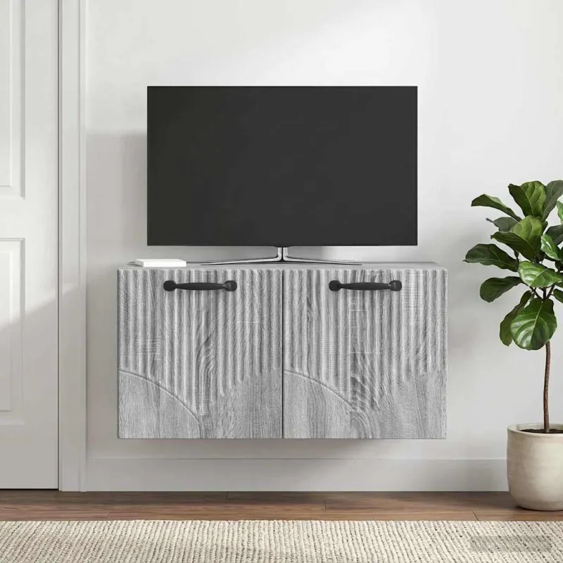 Sieninė TV spintelė Pilka sonoma ąžuolo 59,5 x 31 x 30 cm
