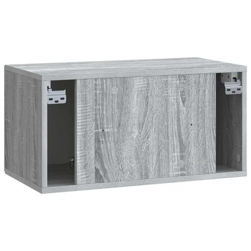 Sieninė TV spintelė Pilka sonoma ąžuolo 59,5 x 31 x 30 cm