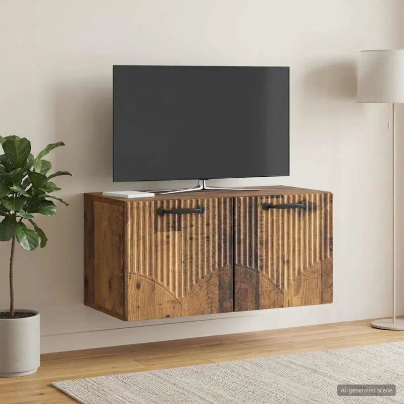 Sieninė TV spintelė Sendintos medienos 59,5 x 31 x 30 cm