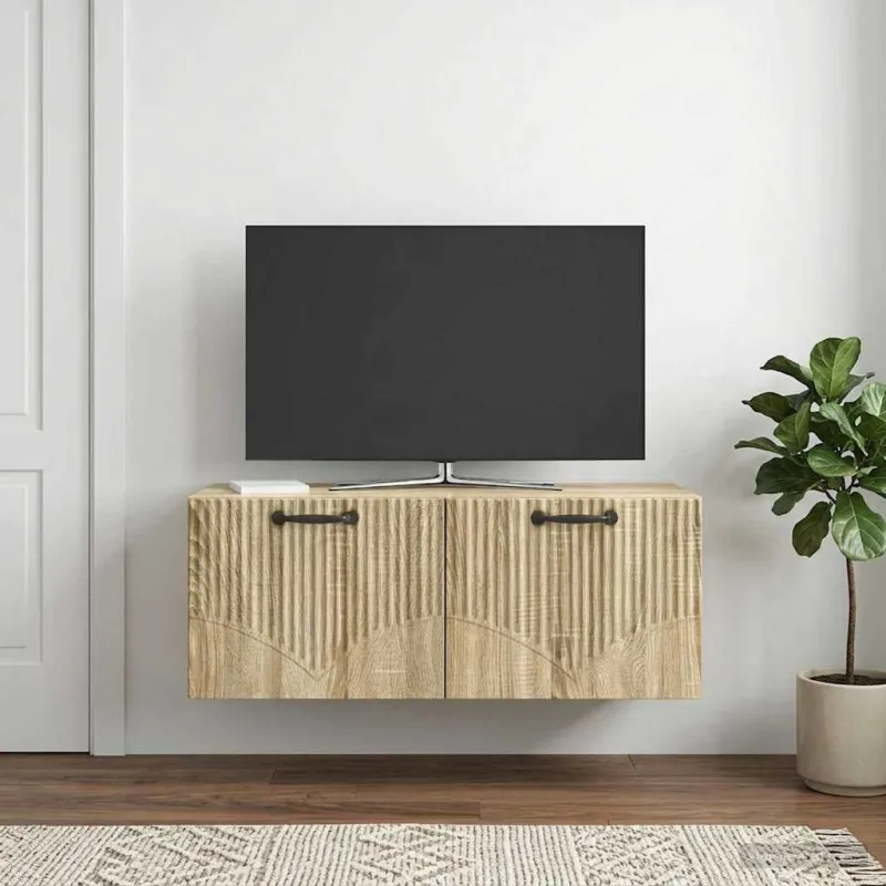 Sieninė TV spintelė Sonoma ąžuolas 78,5 x 31 x 30 cm