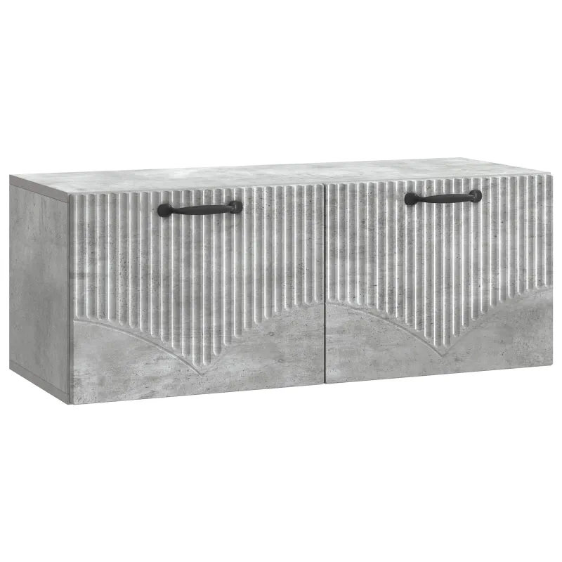 Sieninė TV spintelė Betono pilka 78,5 x 31 x 30 cm