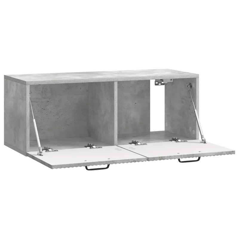 Sieninė TV spintelė Betono pilka 78,5 x 31 x 30 cm