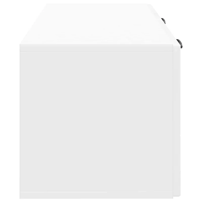 Sieninė TV spintelė Itin blizgi balta 78,5 x 31 x 30 cm