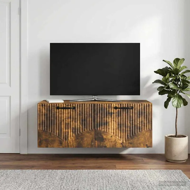 Sieninė TV spintelė Dūminio ąžuolo 78,5 x 31 x 30 cm