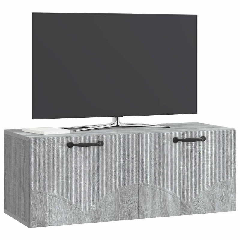 Sieninė TV spintelė Pilka sonoma ąžuolo 78,5 x 31 x 30 cm