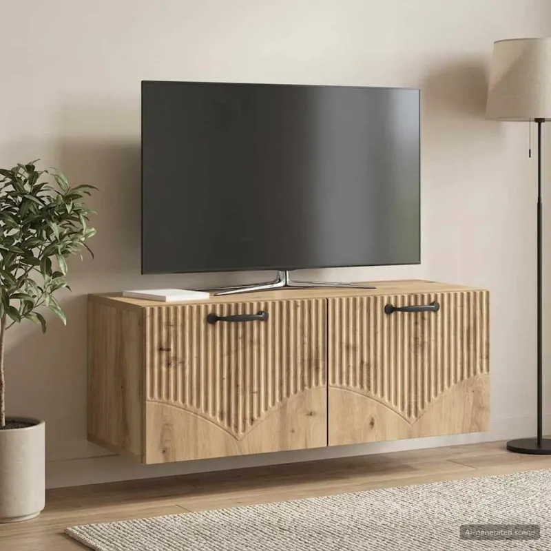 Sieninė TV spintelė Artisano ąžuolo 78,5 x 31 x 30 cm